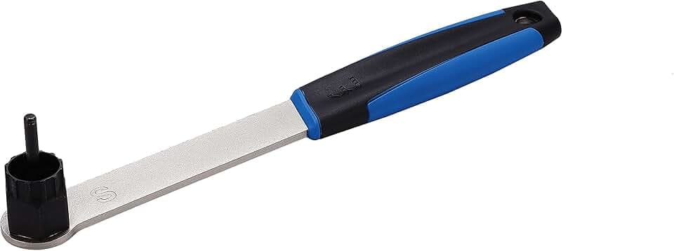 BBB Cycling LockOut Zahnkranzabzieher Shimano-kompatibel Entfernt Kassetten-Verschlussringe und Center-Lock-Scheibenbremsnabensystemen BTL-12S, Schwarz-silber