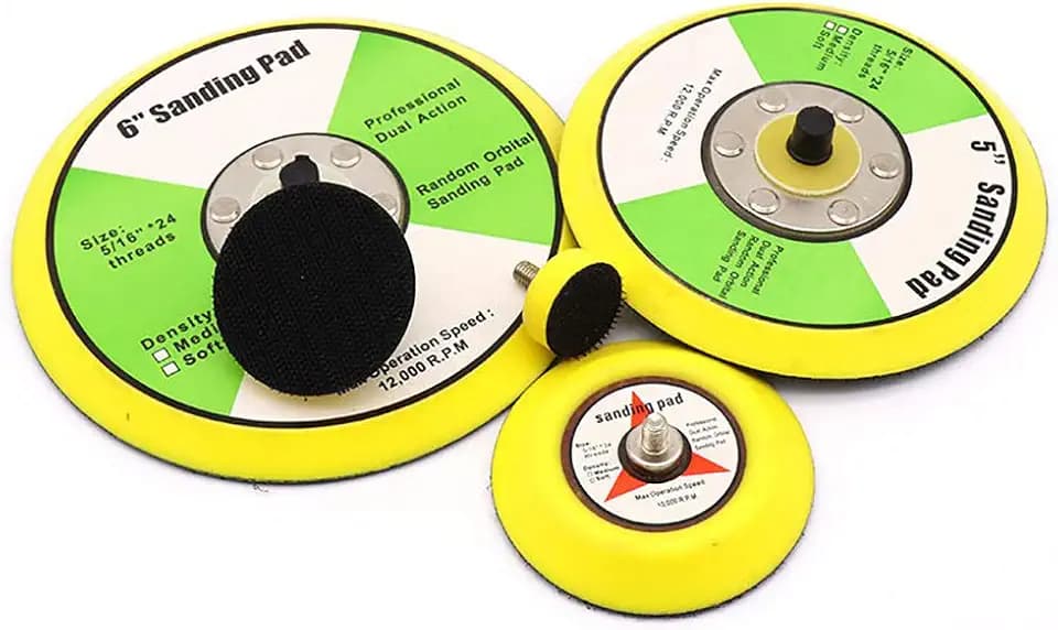tooloflife Schleifplatte mit Haken und Schleife mit M8 Gewinde für Exzenterschleifer 125mm