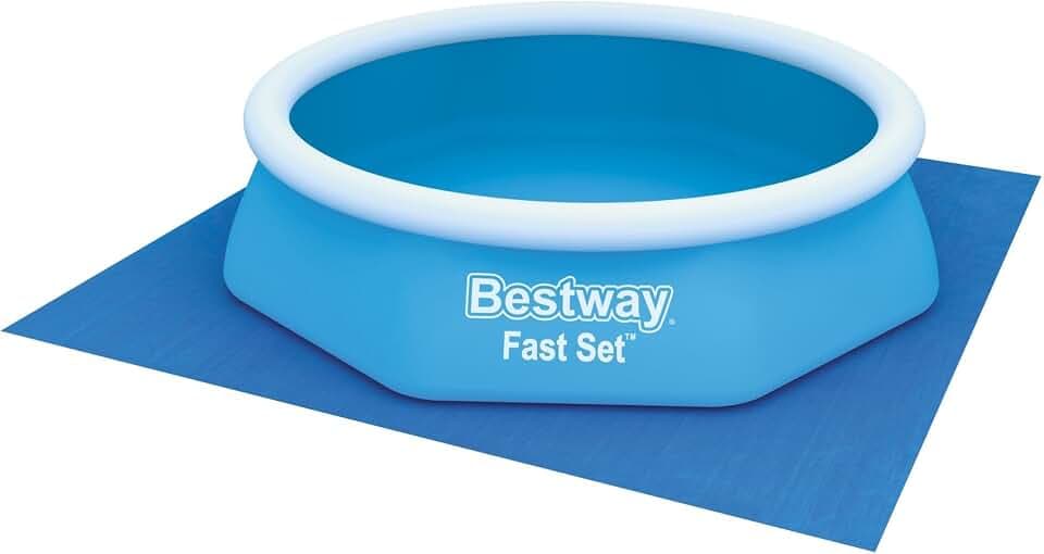 Bestway PE- Bodenplane 274 x 274 cm, blau, quadratisch
