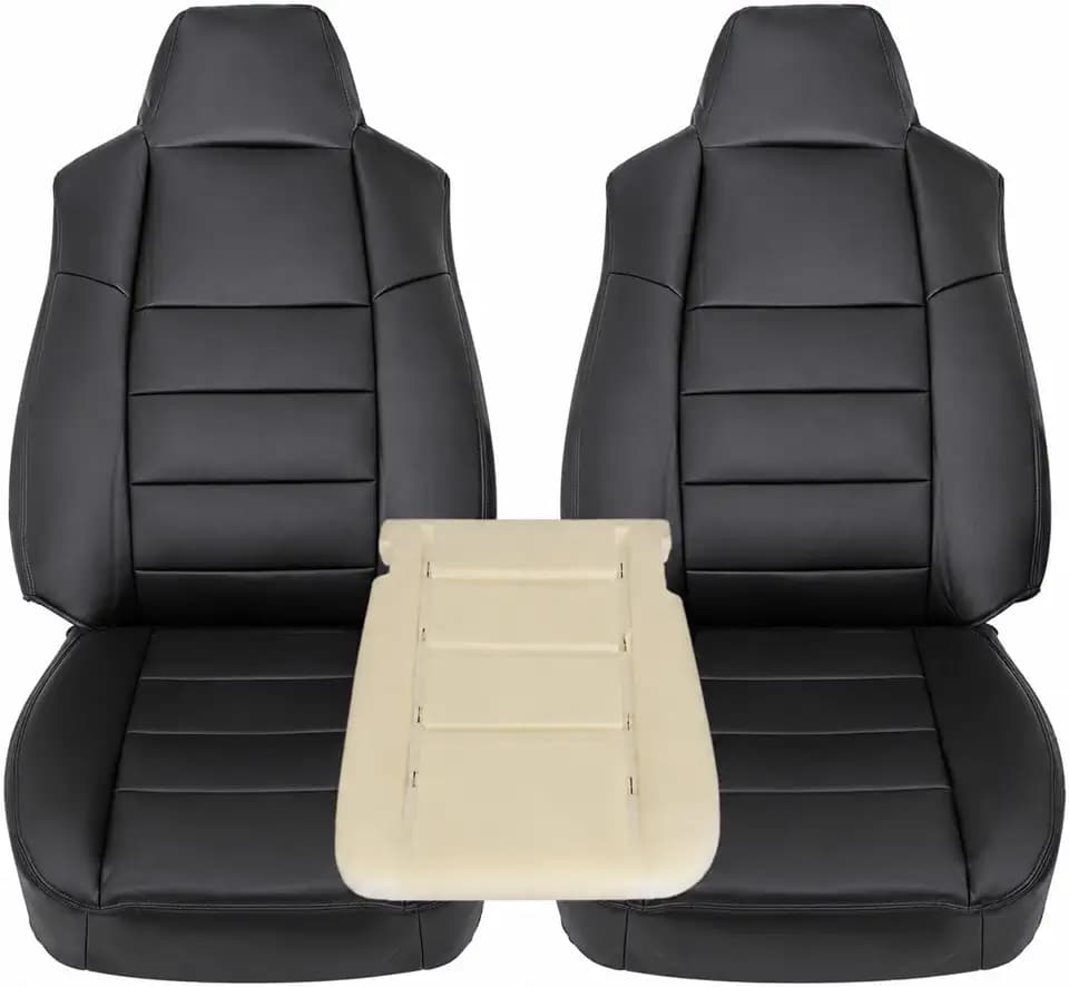 NLQR Front Seat Covers & Foam fit for Ford F250 F350 F450 F550 2002-2007