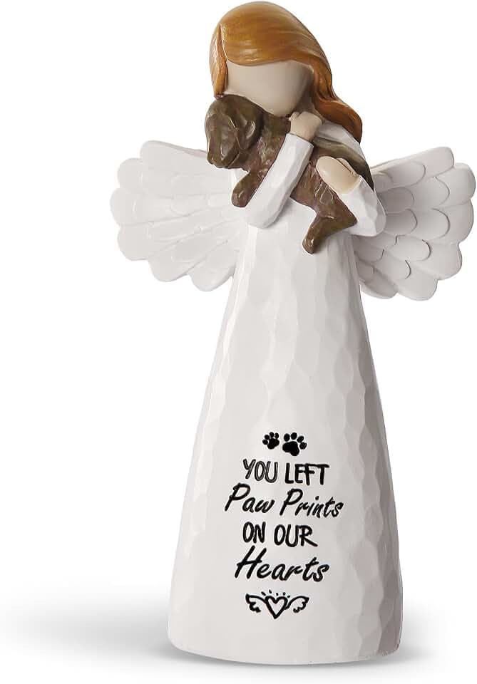 Dog Memorial Gifts for Loss of Dog, Pet Loss Sympathy Angel Figurine
