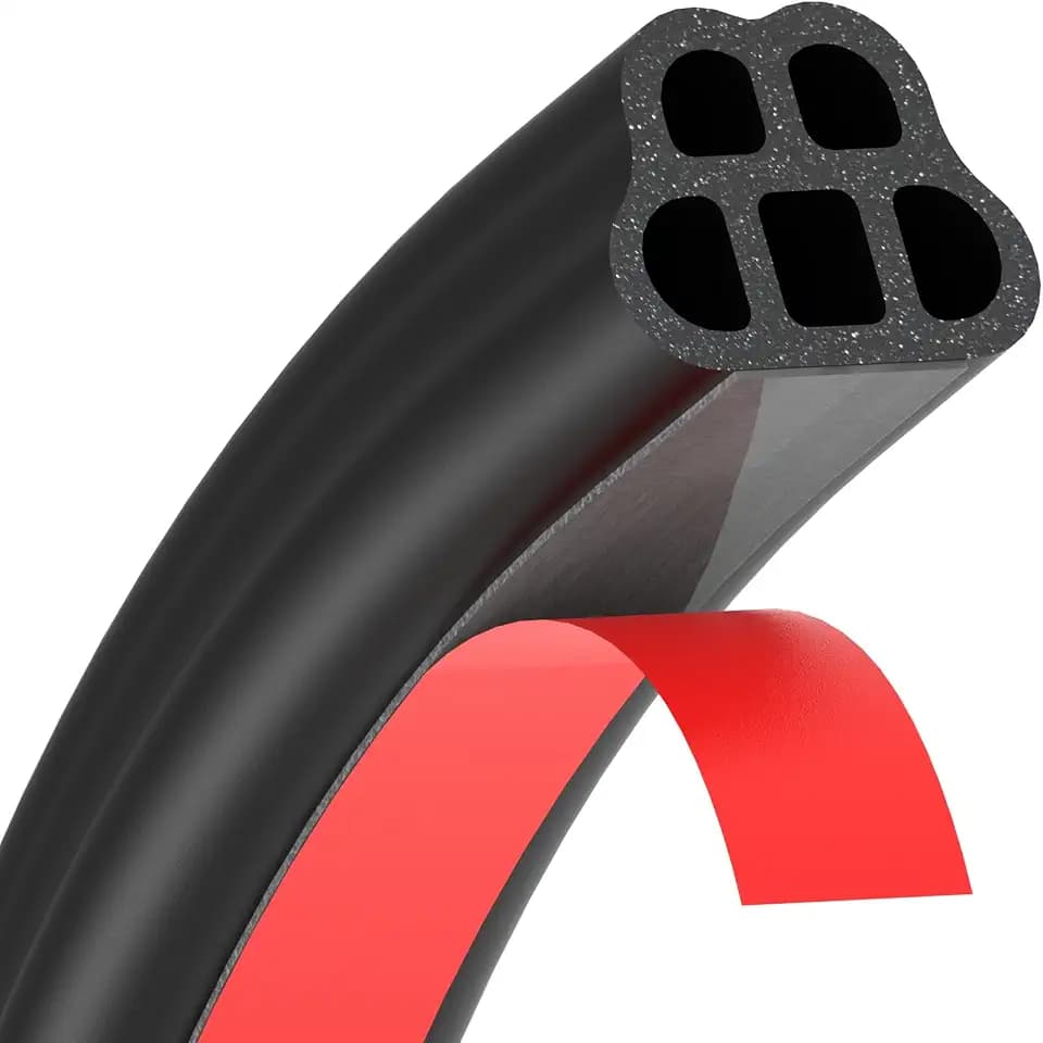 Universal Car Door Seal Strip 85.3ft Rubber Automotive Weather Stripping for Soundproofing and Sealing - Fits Car, RV, Hood Cover (85.3 Feet Long)