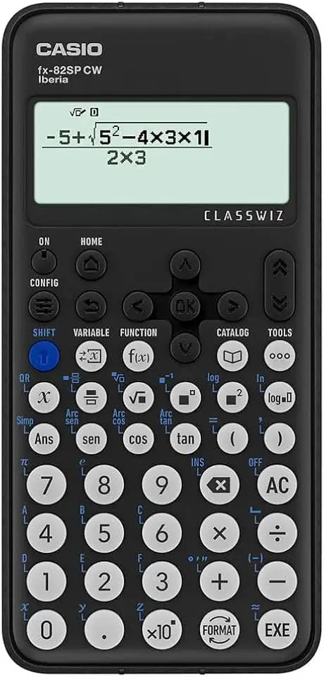 Casio FX-82SP CW - Wissenschaftlicher Taschenrechner, empfohlen f�r Spanisch und Portugiesisch, 5 Sprachen, �ber 300 Funktionen, Dunkelgrau