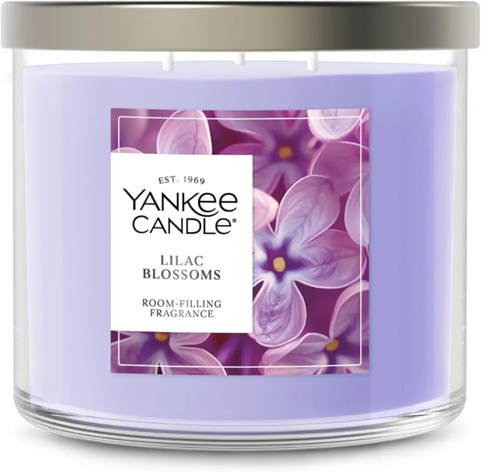 Yankee Candle Lilac Blossoms Scented Candle, 14.5oz 3-Wick