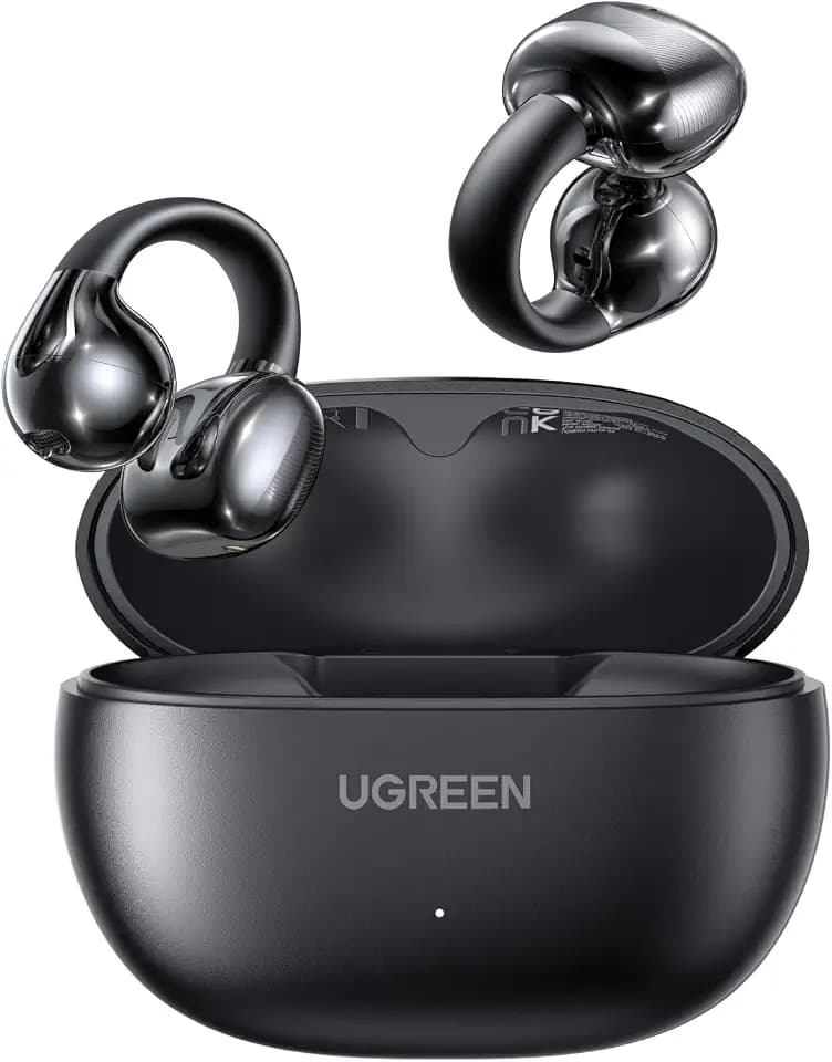UGREEN HiTune S3 Open Ear Earbuds, Bluetooth 5.4, Clip on Earbuds, Black