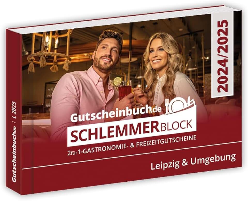 Gutscheinbuch.de Schlemmerblock Leipzig & Umgebung 2025 inkl. Guthabencode für Mobile-Gutscheine.de