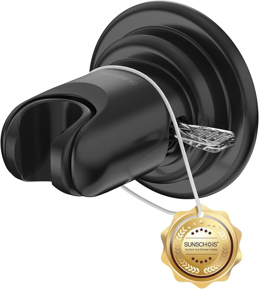 Suction Cup Shower Head Holder Seconds No Drill Install Adjustable Reusable