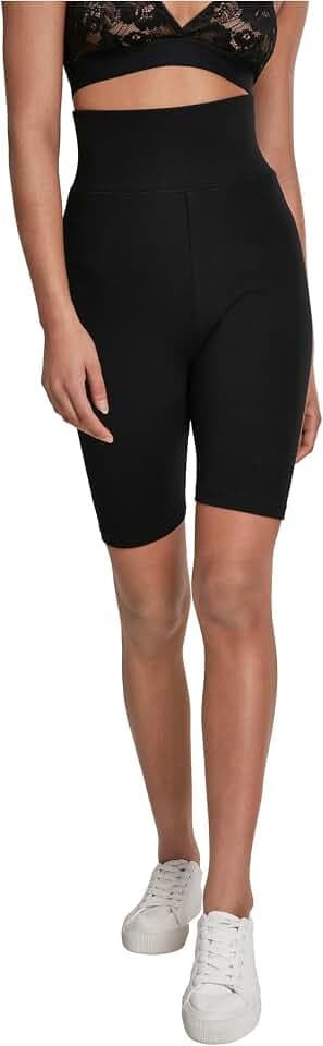 Urban Classics Ladies High Waist Cycle Shorts Frauen Short schwarz Basics, Streetwear