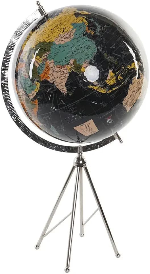 GLOBO TERRAQUEO PLASTICO METAL 31X33X60 30 PIE