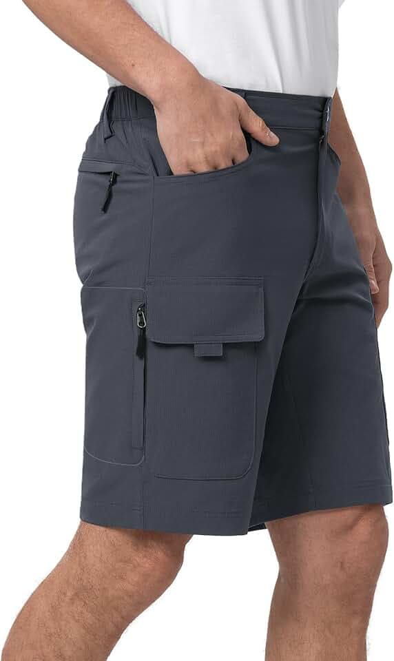 Moosehill Cargo Shorts Herren Wanderhose: Atmungsaktiv