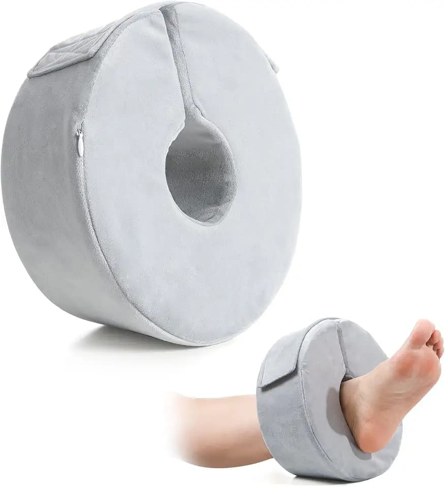 Foot Elevation Pillow - Ankle Pillow for Sleeping with High-Density Foam - Heel Protectors for Pressure Sores & Surgery Recovery- Heel Pillow to Elevate Feet for Easy Use at Home(Small, 1PCS)