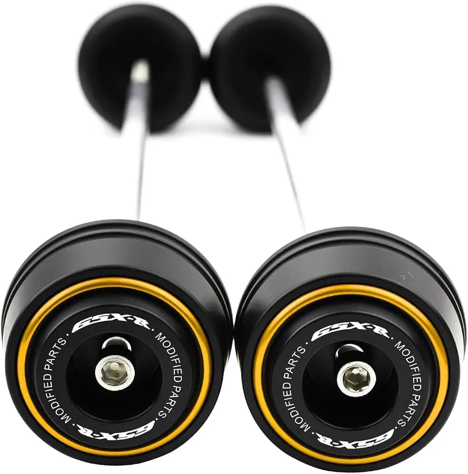 Motorcycle Front Rear Fork Sliders Wheel Frame Slider Crash Protector Axle Slider Crash Pads Compatible With 2026 GSXR 600 GSX-R 750 1000 GSX-R750 gsx-r600 gsxr1000 r (Gold)