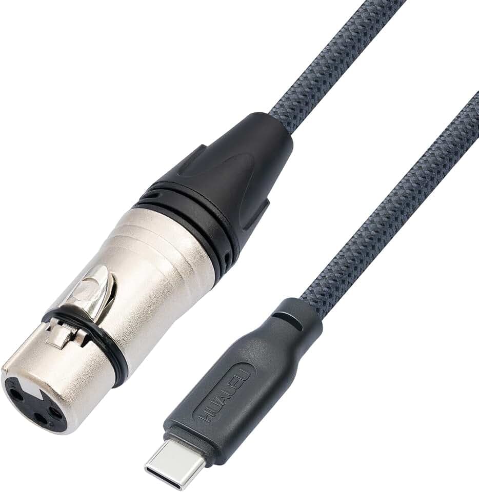 3.3FT Female XLR to USB C Micphone Cable,USB C to XLR for Dynamic Microphone iPhone 15,ipad,Notebook,Tablet