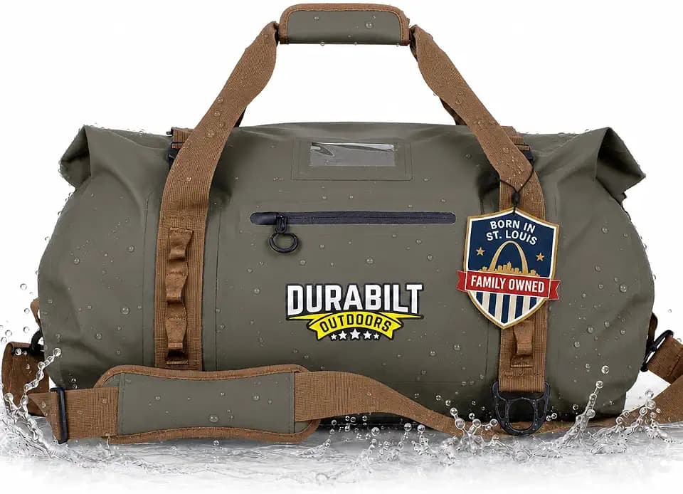 80L Waterproof Duffel Bag, Tactical Roll Top Dry Bag with MOLLE