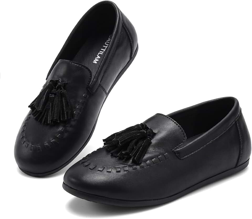 Women's Suede Moccasins Loafers Slip-Ons Dress Shoes Flats – Tassel Loafers for Women Comfortable Walking Penny Shoes