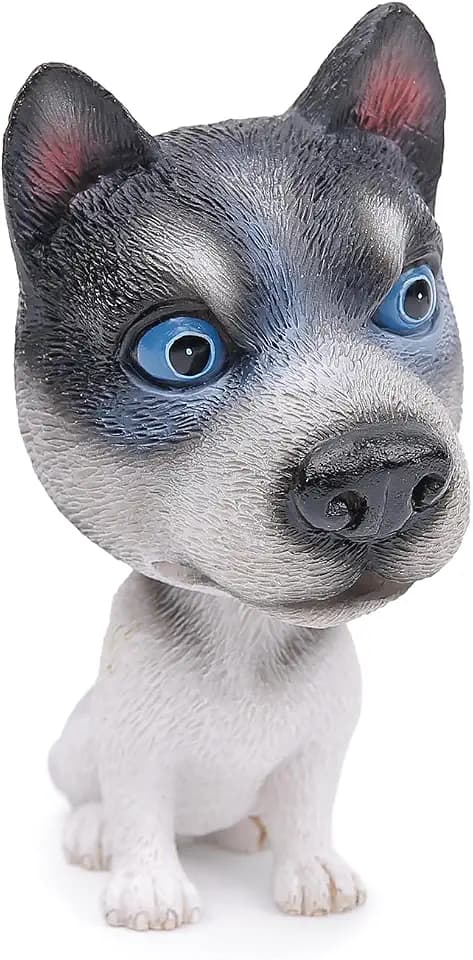 Car Bobble Head Dog Shaking Head Dashboard Puppy Decoration(Husky)