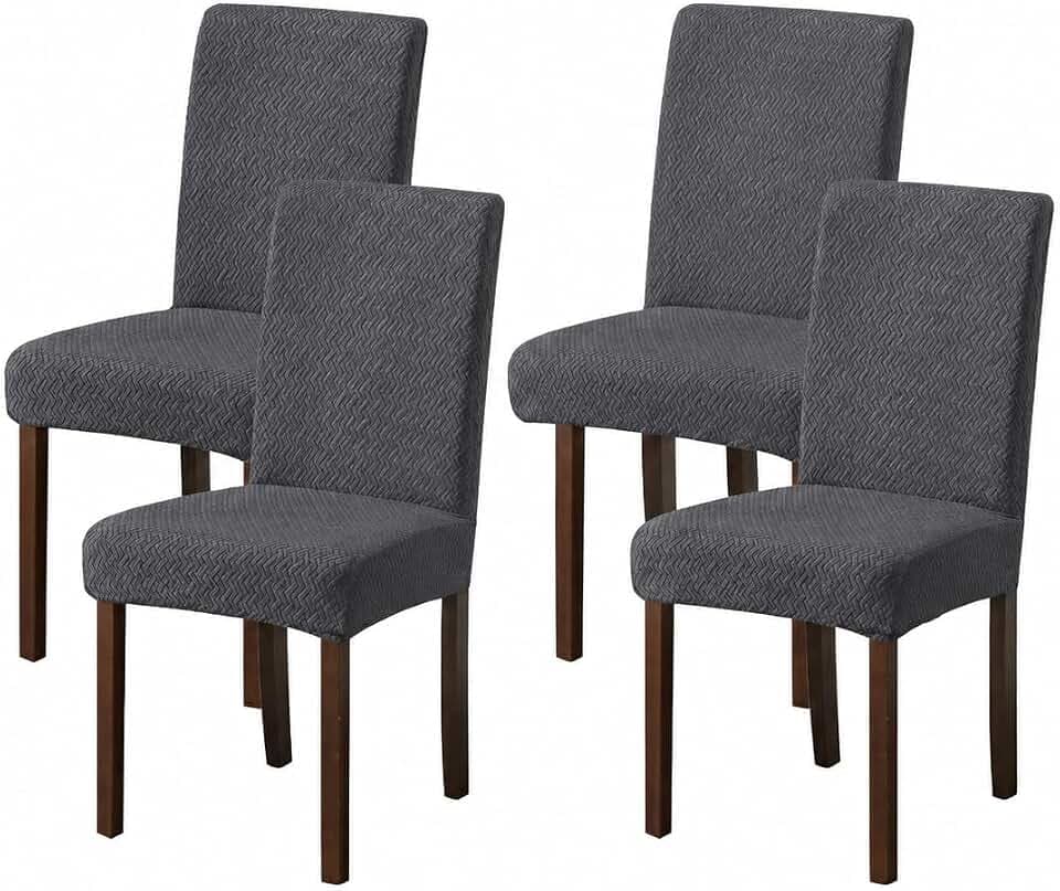 Stretch-Stuhlhussen Universal Jacquard Sitzbezug pflegeleicht