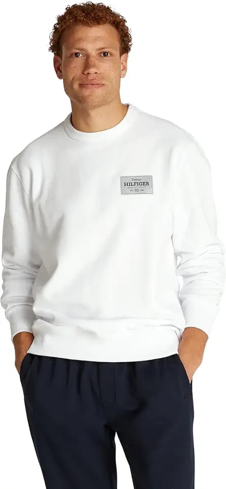Tommy Hilfiger Herren Sweatshirt Monotype Label Rundhalsausschnitt