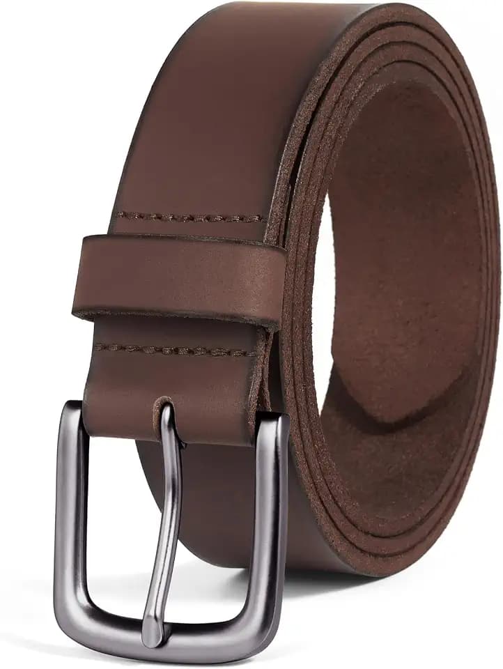 VATAN Men's Full Grain Leather Casual Every Day Jean Belt Handmade (35mm)