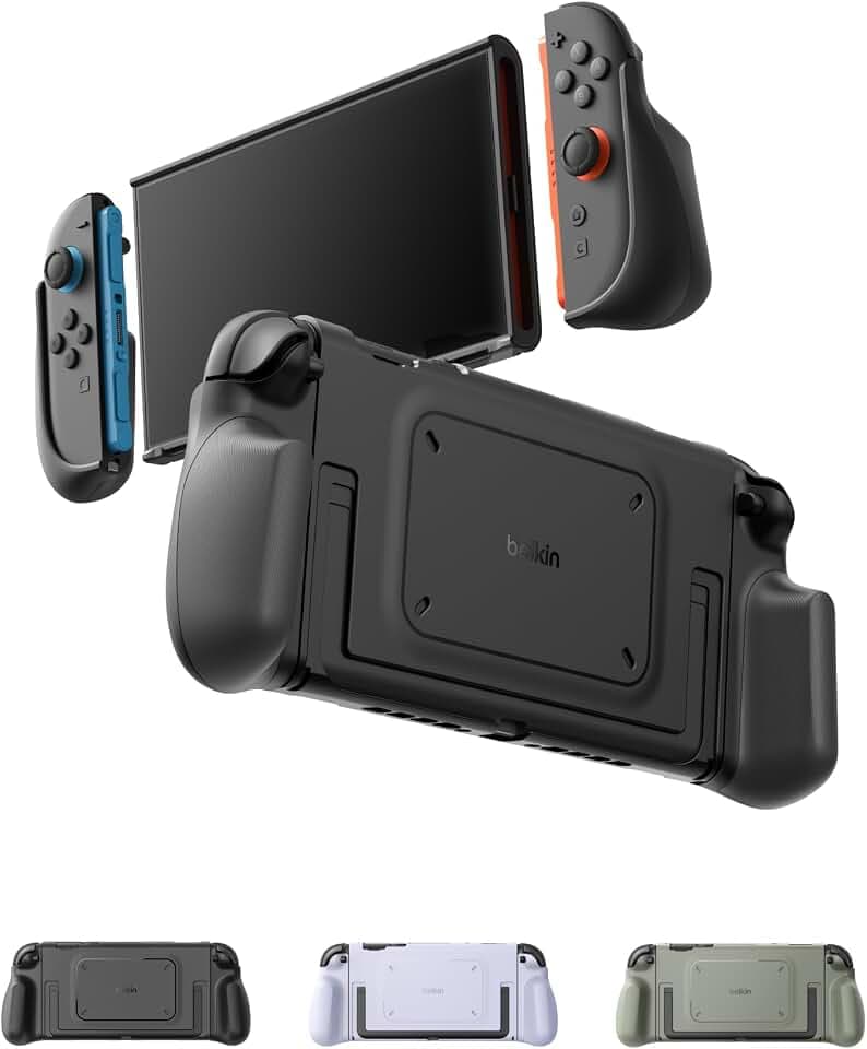 Belkin Nintendo Switch 2 Grip Case, Ergonomic, Dockable, Quick-Release Grip