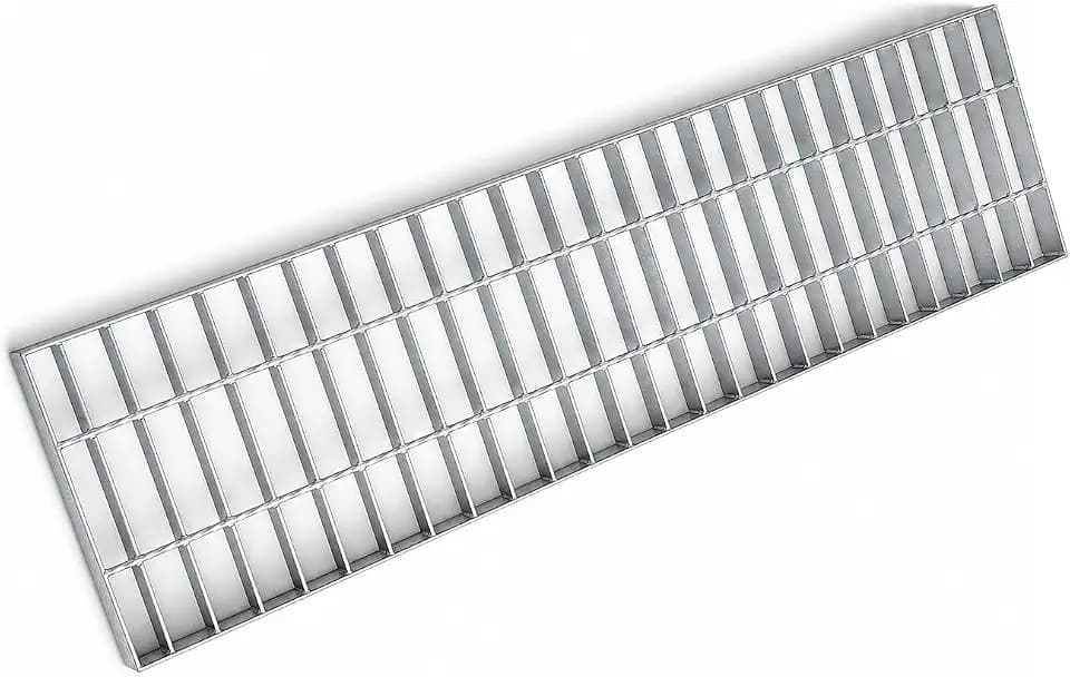 Galvanized Steel Drain Grate, Outdoor Metal Sewer Grate(36 * 8in)