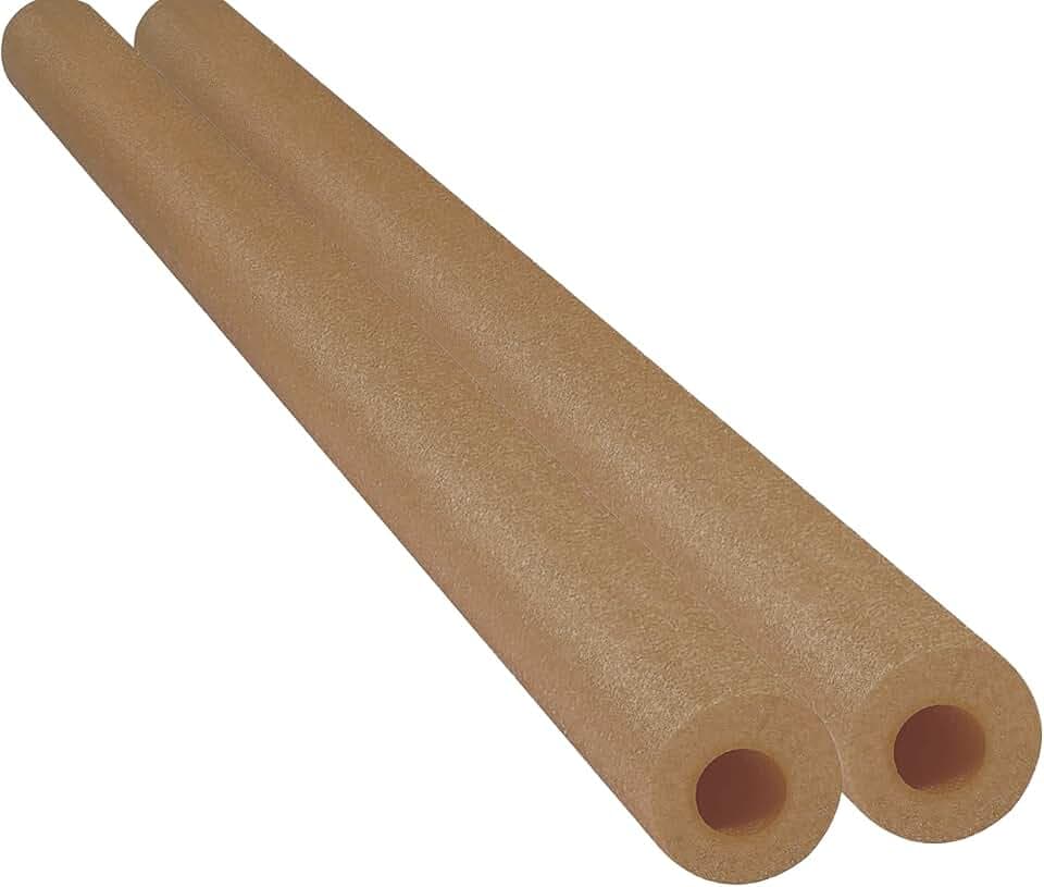 Chochkees Floating Pool Noodles Foam Tube 2-Pack, Thick Hollow Noodles for Floating in The Swimming Pool, 52" Inches Long