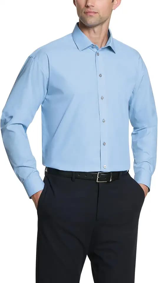 Kenneth Cole New York Men's Dress Shirt Regular Fit Solid