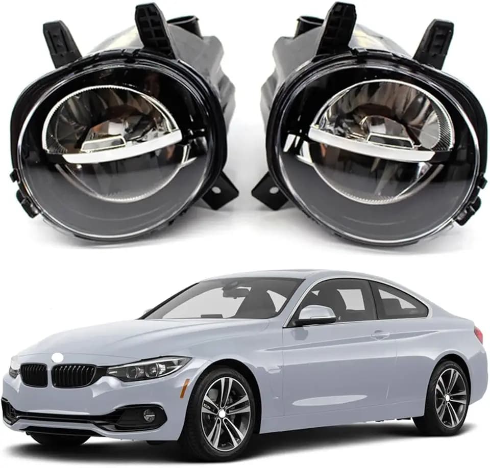 BestParts Pair LED Fog Lights Compatible With BMW 2 3 4 Series F30 F32 F33