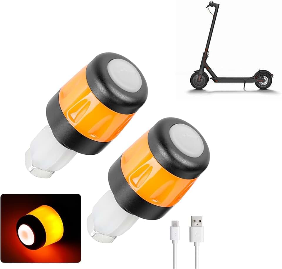LED-Lenkerleuchte, wasserdicht, für Elektroroller, Lenkerstopfen für Xiaomi, Blinker, wiederaufladbar, für Segway Ninebot Fahrrad, Zubehör für Scooter