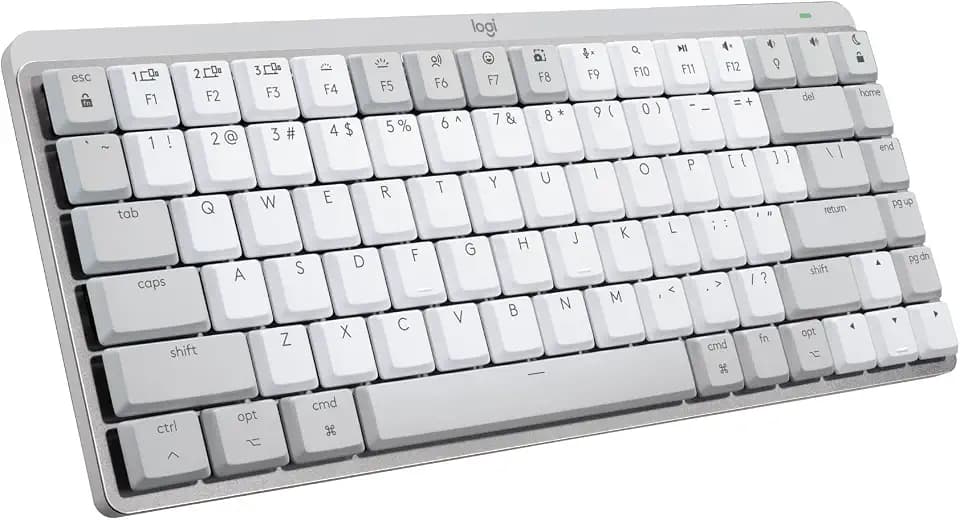 Logitech MX Mechanical Mini Mac Wireless Keyboard Low-Profile - Pale Grey