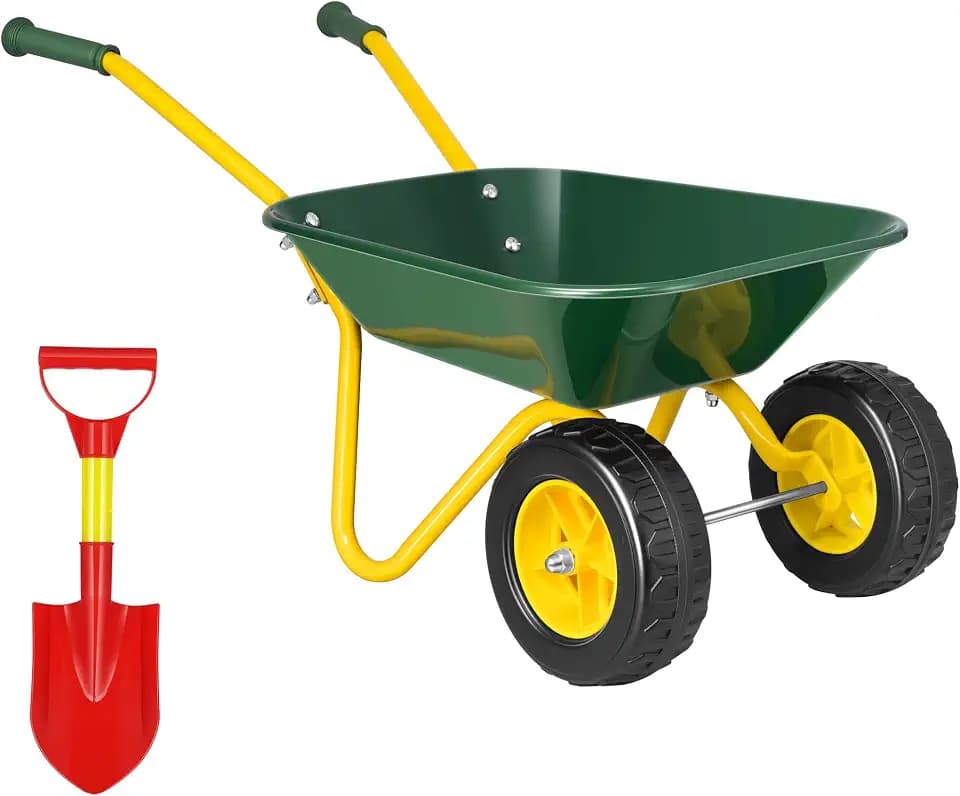 VIVOHOME Kids Wheelbarrow Children Garden Cart