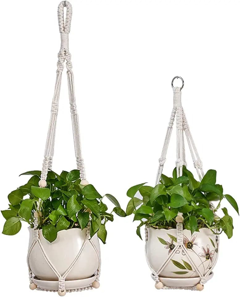 2 Pack Plant Hanger - 29.5" & 23.5" Hanging Planters, Fits 3.9"-11.8" Pots