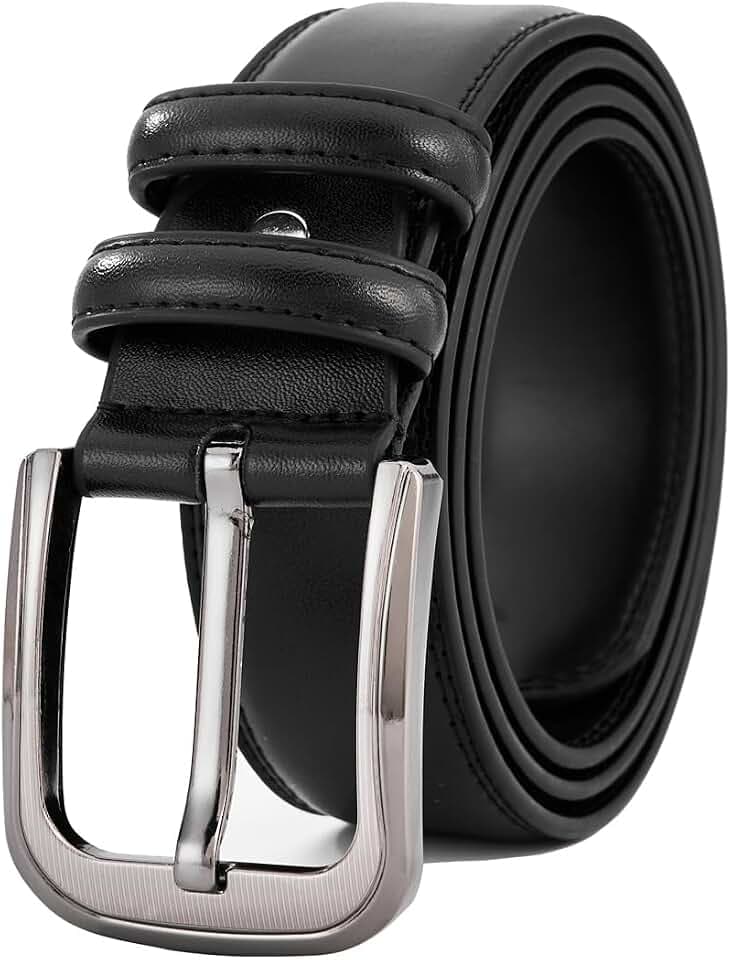 Gürtel Herren,110CM-200CM Taillegürtel Schwarz Große Taille Ledergürtel 3,8CM Breit Jeans Casual Business Leder Gürtel mit Geschenkbox.