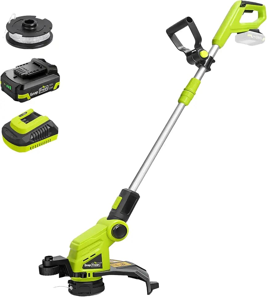 SnapFresh 20V Weed Wacker，2-in-1 Cordless 12" String Trimmer & Lawn Edger