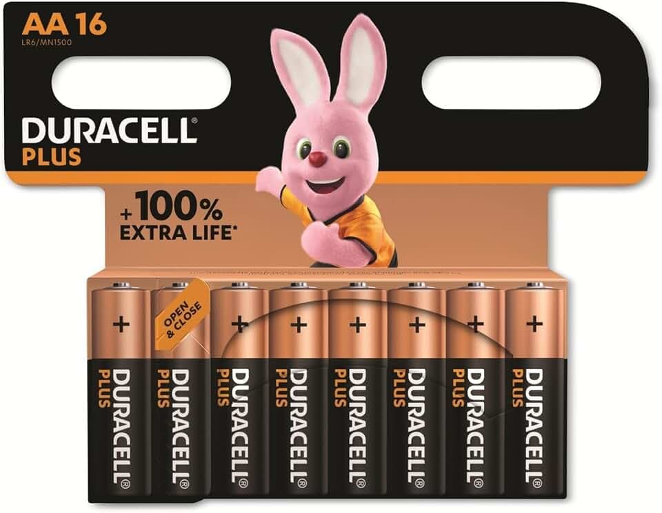 Duracell Plus-AA CP16 Mignon (AA)-Batterie Alkali-Mangan 1.5V 16St.