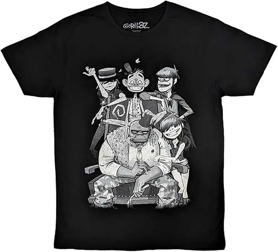 Rock Off Officially Licensed Products Unisex Gorillaz George Spray T-Shirt (1er Pack)