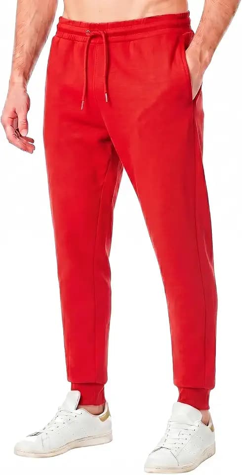 RIPT Herren Jogginghose Fleece – Sweatpants mit Kordelzug, Cuffed Trainingshose mit Taschen, Weiche Trackpants für Fitness Gym Freizeit Loungewear
