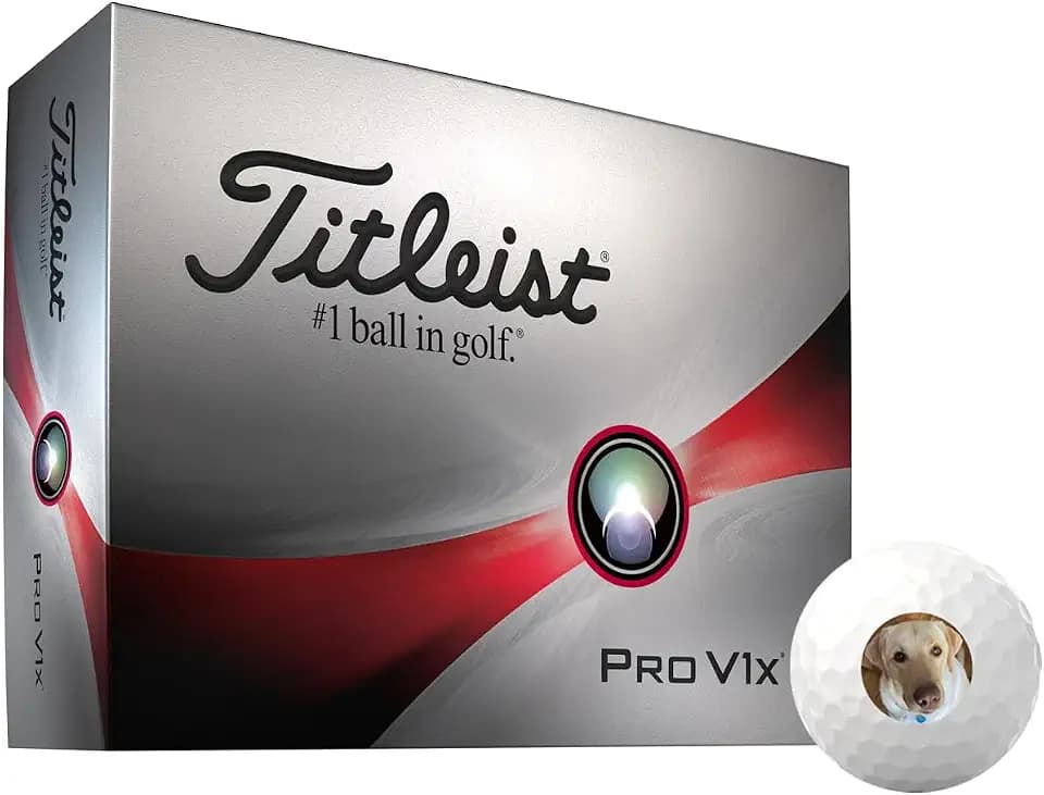 Titleist Pro V1x Custom Golf Ball, Box of 12 (one Dozen) | Personalize Golf Balls with Logo, Photo, or Text | Great for Corporate Gifts, Parties