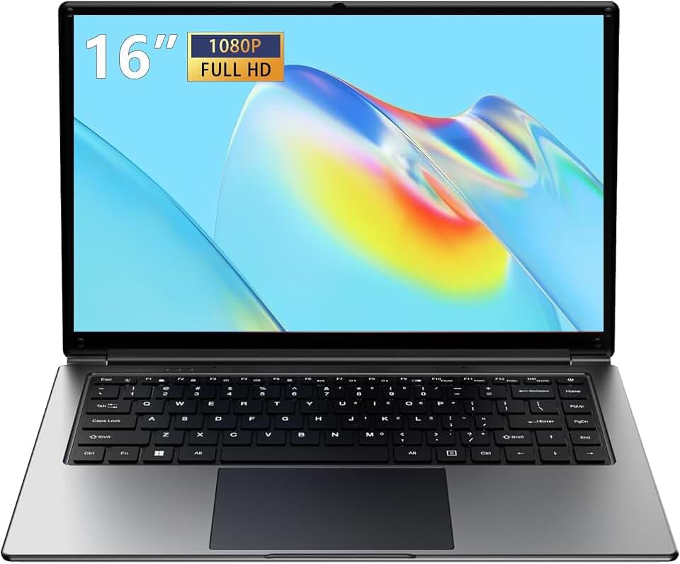Laptop 16-inch 8GB DDR 256GB SSD portable laptop computer, expandable to 1TB, AMD A9-9400 Radeon R5 CPU up to 3.2 GHz, 9000mAh battery, Numeric Keypad, USB 3.0, dual-band WiFi, webcam, slim laptops