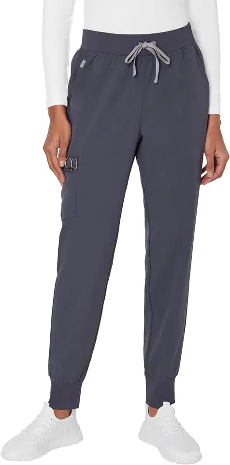Hanes Women's Scrub Joggers, Comfort Fit Healthcare Pants for Women, Moisture-Wicking Medical Scrubs with Odor Control