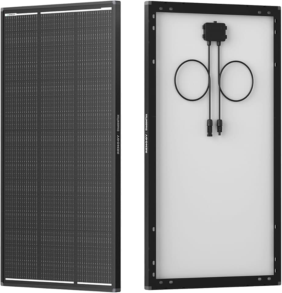 Renogy ShadowFlux Solar Panel 120 Watt, N-Type 25% High-Efficiency