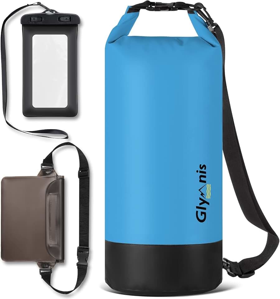Glymnis Dry Bag wasserdichte Tasche 5L/10L/20L Wasserdichter Packsack