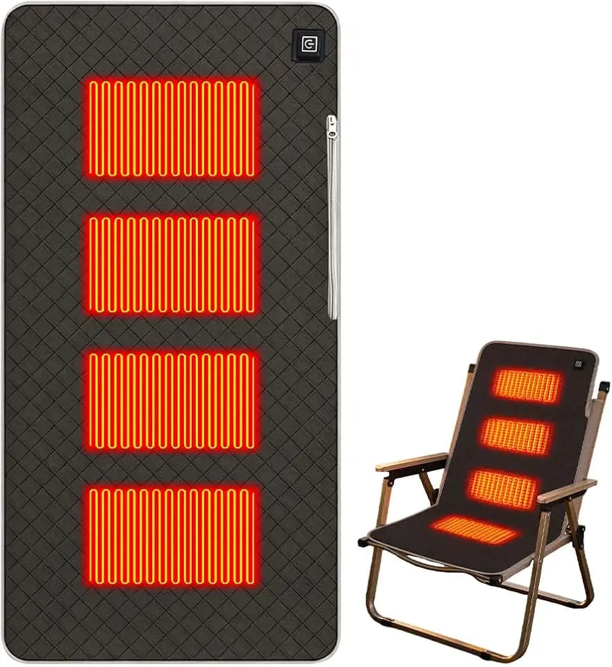 Sitzkissen Beheizbar Outdoor, 45 x 90 cm Beheizbares Sitzkissen