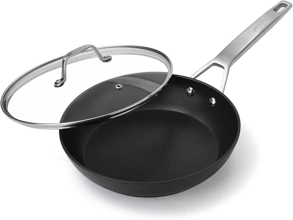 MsMk 7 Inch Small Nonstick Frying pan with Lid, Egg Omelet Skillet