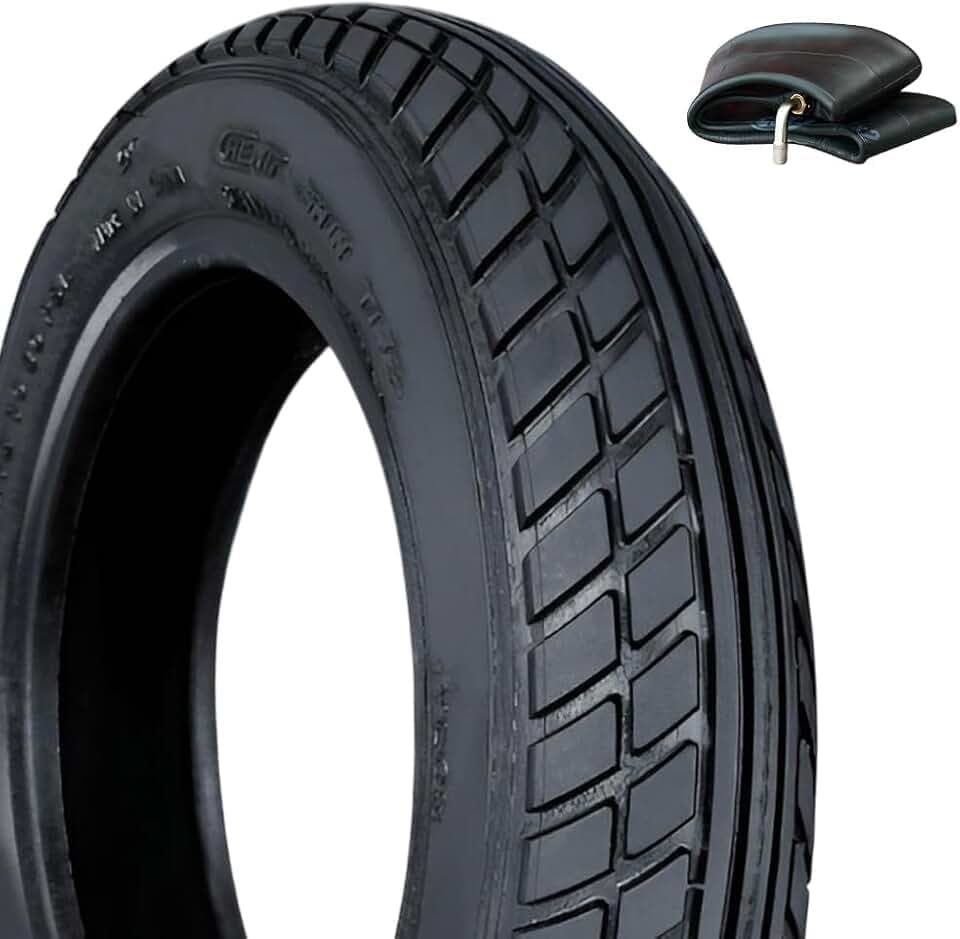Reifen 10x2, Reifen 10 x 2 Kind-erwagen, NeumáTico 10 x 2.0 54-152 Mantel und Schlauch Kin-derwagen, Verschleißfester Tire, Nylon Pannensicher, 10x2.0 für E Scooter, Elektroroller