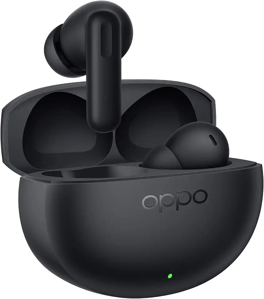 Oppo Enco Air5 Ohrhörer Bluetooth 6.1 52dB ANC 12mm 54h, Midnight Black