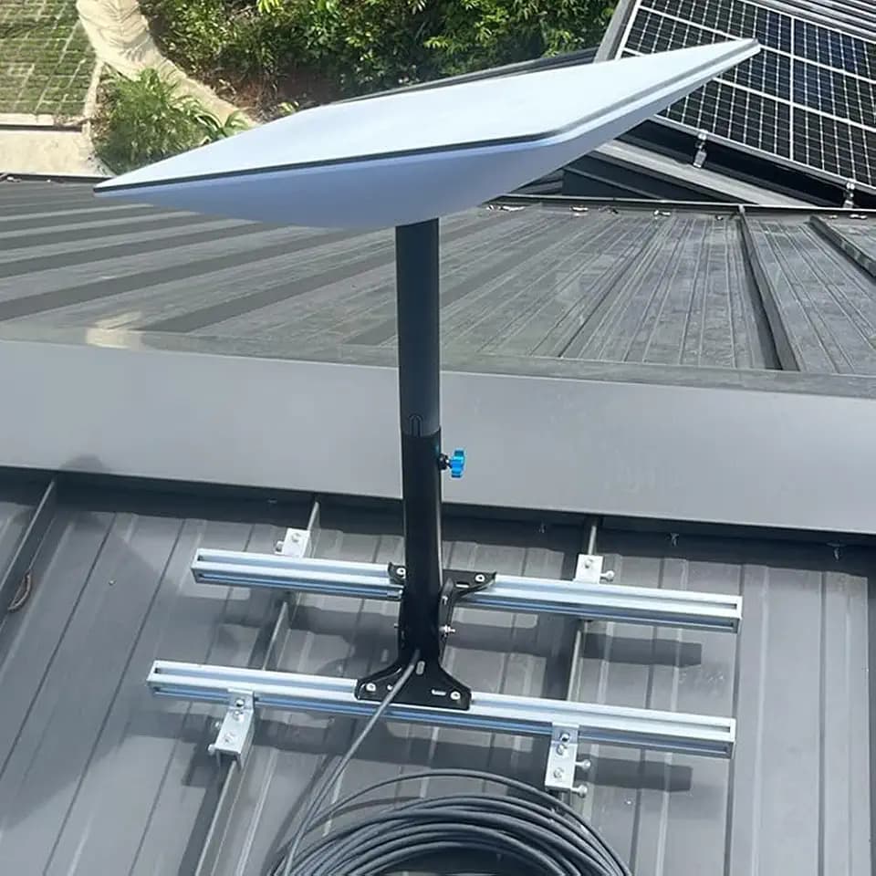 Starlink Mount for Standing Seam Metal Roof with Starlink Pipe Adapter