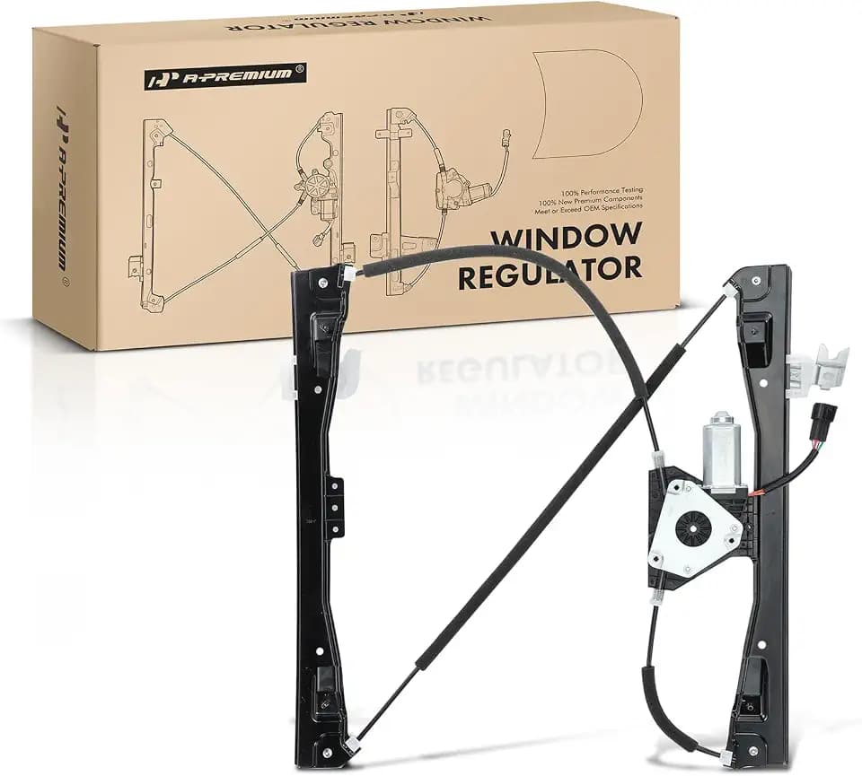 A-Premium Front Driver Side Power Window Regulator with Motor (6-Pin)