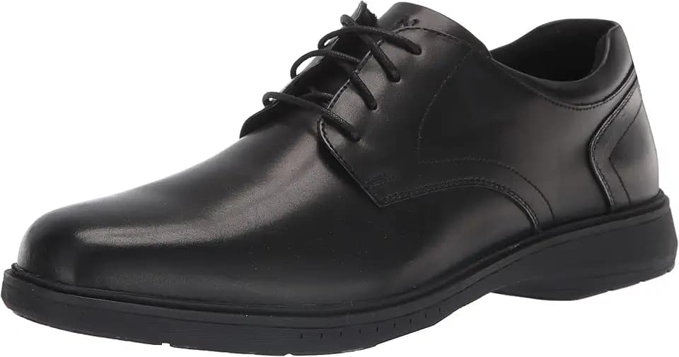 Nunn Bush Men's Pro Plain Toe Oxford with Kore Slip Resistant Comfort Technology