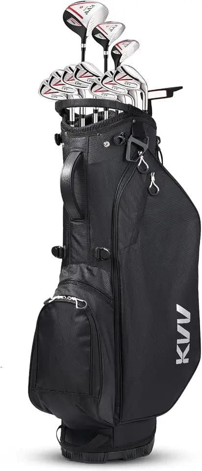 KVV Men Complete Golf Clubs Set, 7/11 Piece Full Golf Club Set with/Without Stand Bag, Right & Left Handed All Golf Clubs for Men Beginner
